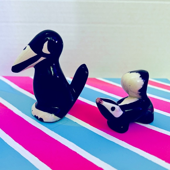 Vintage Bird and Skunk Figurines - Picture 1 of 7